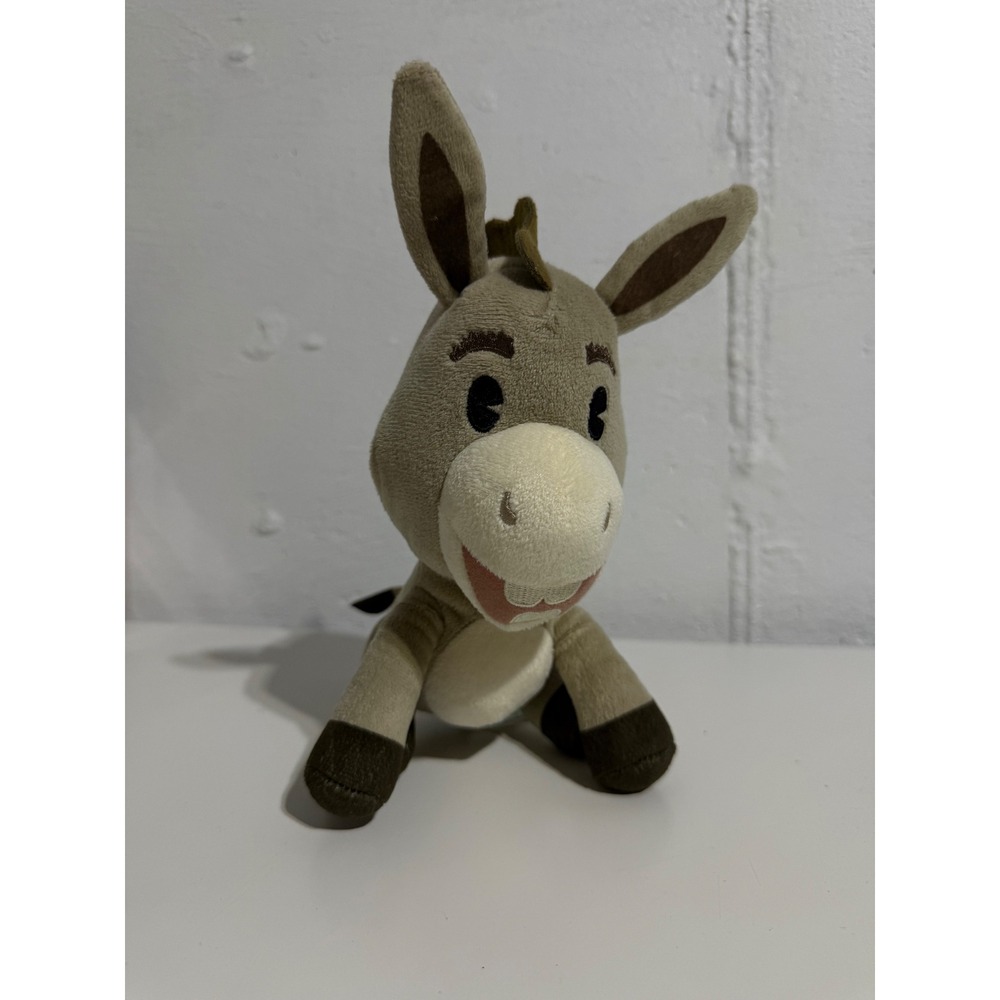 DreamWorks Shrek Donkey Plush Stuffed Animal Grey Brown Character Toy Small 8 in